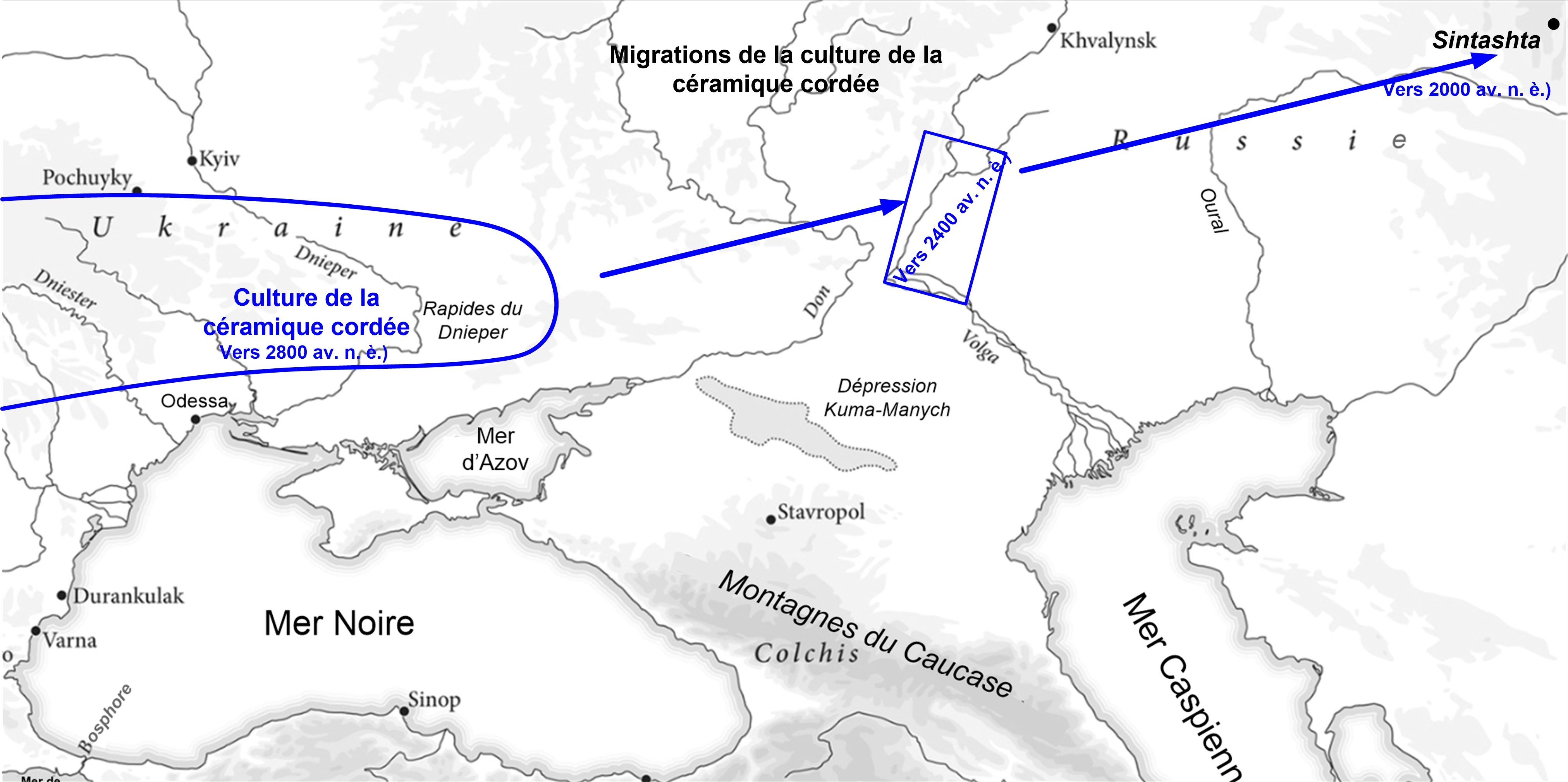 Migrations de la culture de la c�ramique cord�e