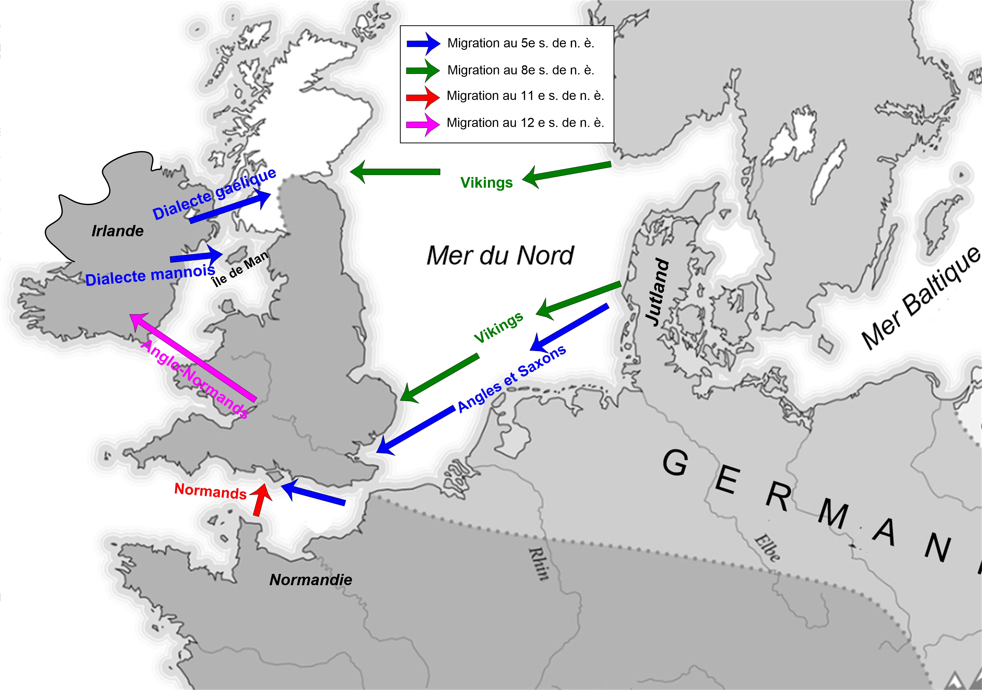Les migrations en Grande-Bretagne