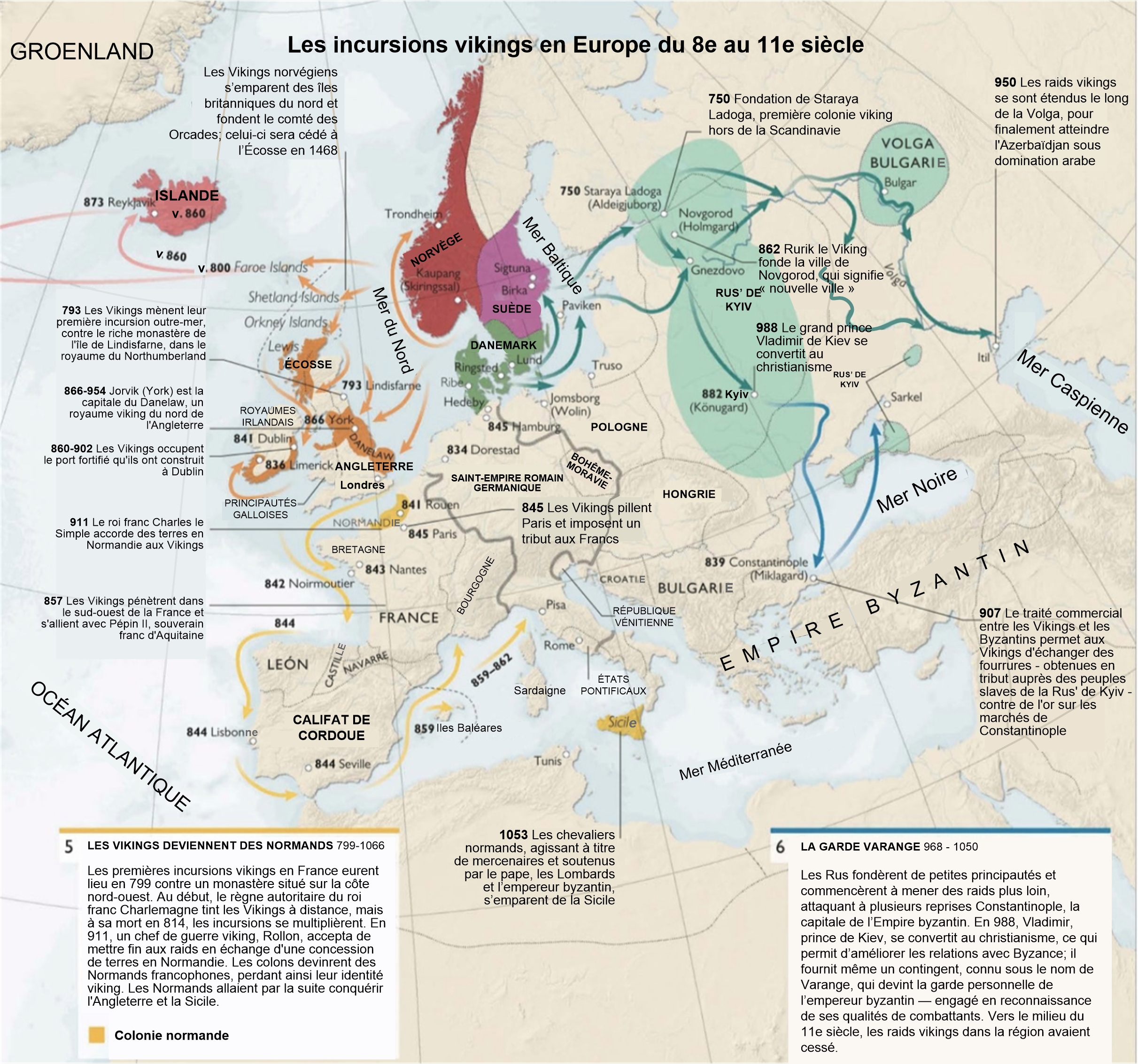Les incursions des Vikings Les incursions des Vikings